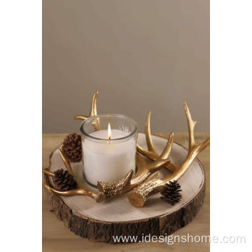 Polyresin Antler Decoration Gold Finish